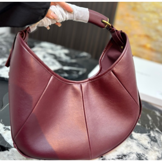 YSL Saint Laurent Mombasa Crescent Bag